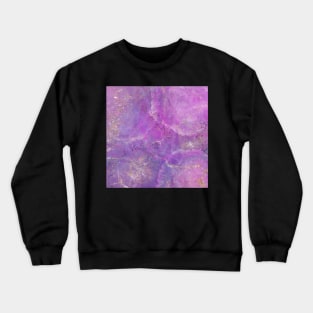 Abstract Magenta metallic Fresco Crewneck Sweatshirt